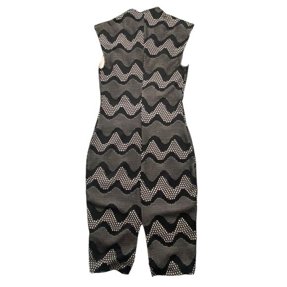 Steps Women Black Nude Bandage Midi Dress Bodycon Pencil Medium - Picture 5 of 11